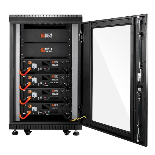Rich Solar 6 Slot Alpha 5 Pro Server Rack With Wheels Pre Assembled