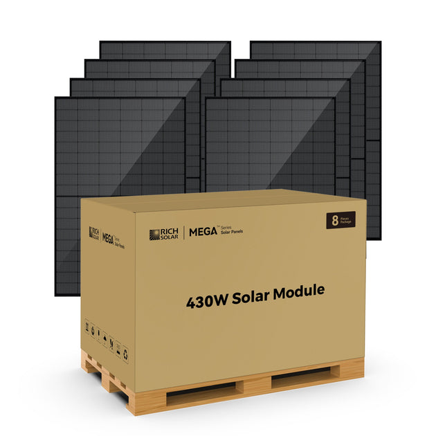 Rich Solar 430W MEGA Bifacial Solar Panel 25 Year Warranty