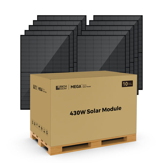 Rich Solar 430W MEGA Bifacial Solar Panel 25 Year Warranty
