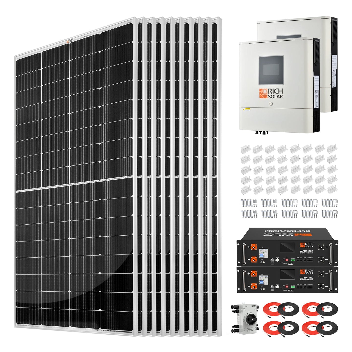 Rich Solar 2500 Watt 48V Off Grid Solar Power Kit