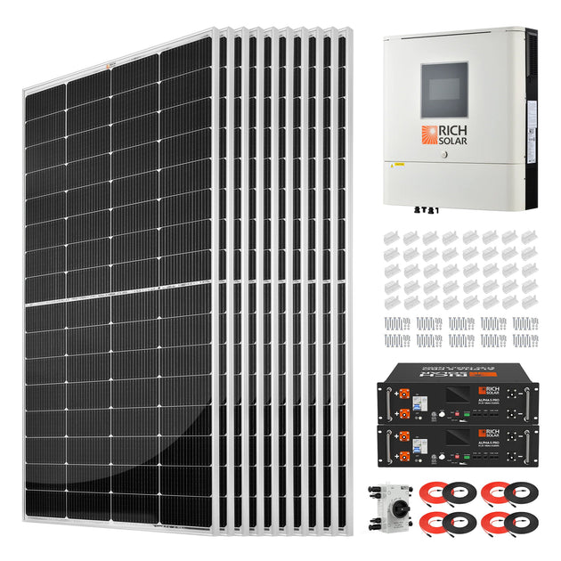 Rich Solar 2500W 48V Complete Solar Power Kit