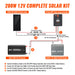Rich Solar 200W Complete Solar Kit With Charge Controller