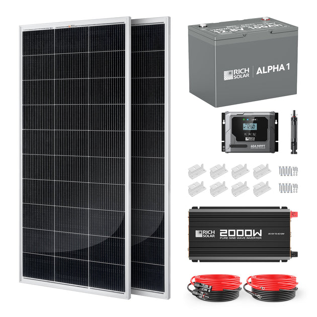 Rich Solar 400W Complete Solar Kit With Charge Controller