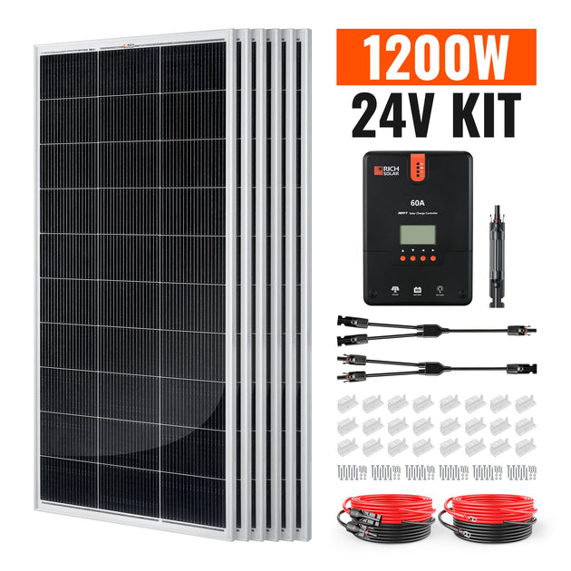 Rich Solar 1200W Off Grid Solar Panel Kit