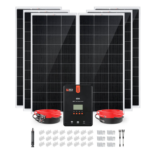 Rich Solar 1200W Off Grid Solar Panel Kit
