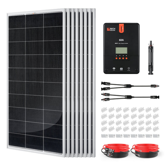 Rich Solar 1600W Off Grid Solar Kit With Charger