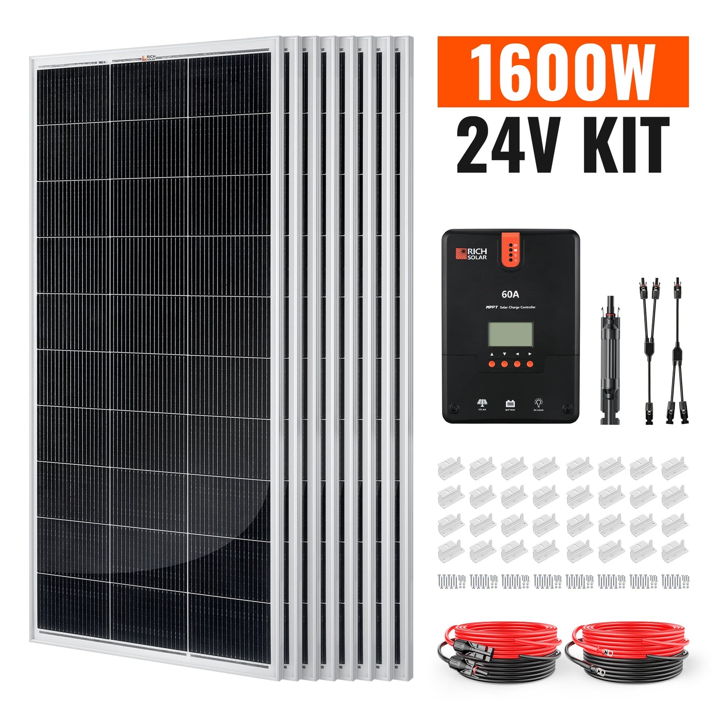 Rich Solar 1600W Off Grid Solar Kit With Charger