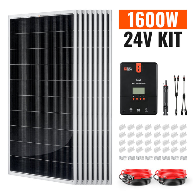 Rich Solar 1600W Off Grid Solar Kit With Charger