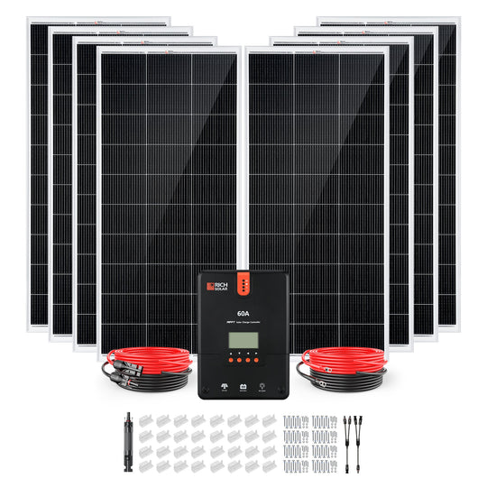 Rich Solar 1600W Off Grid Solar Kit With Charger
