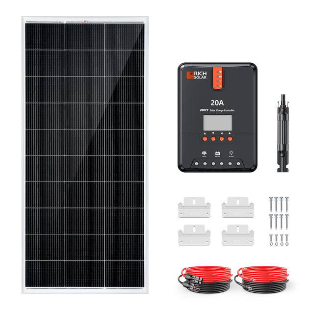 Rich Solar 200W Solar Panel Kit With Charge Controller