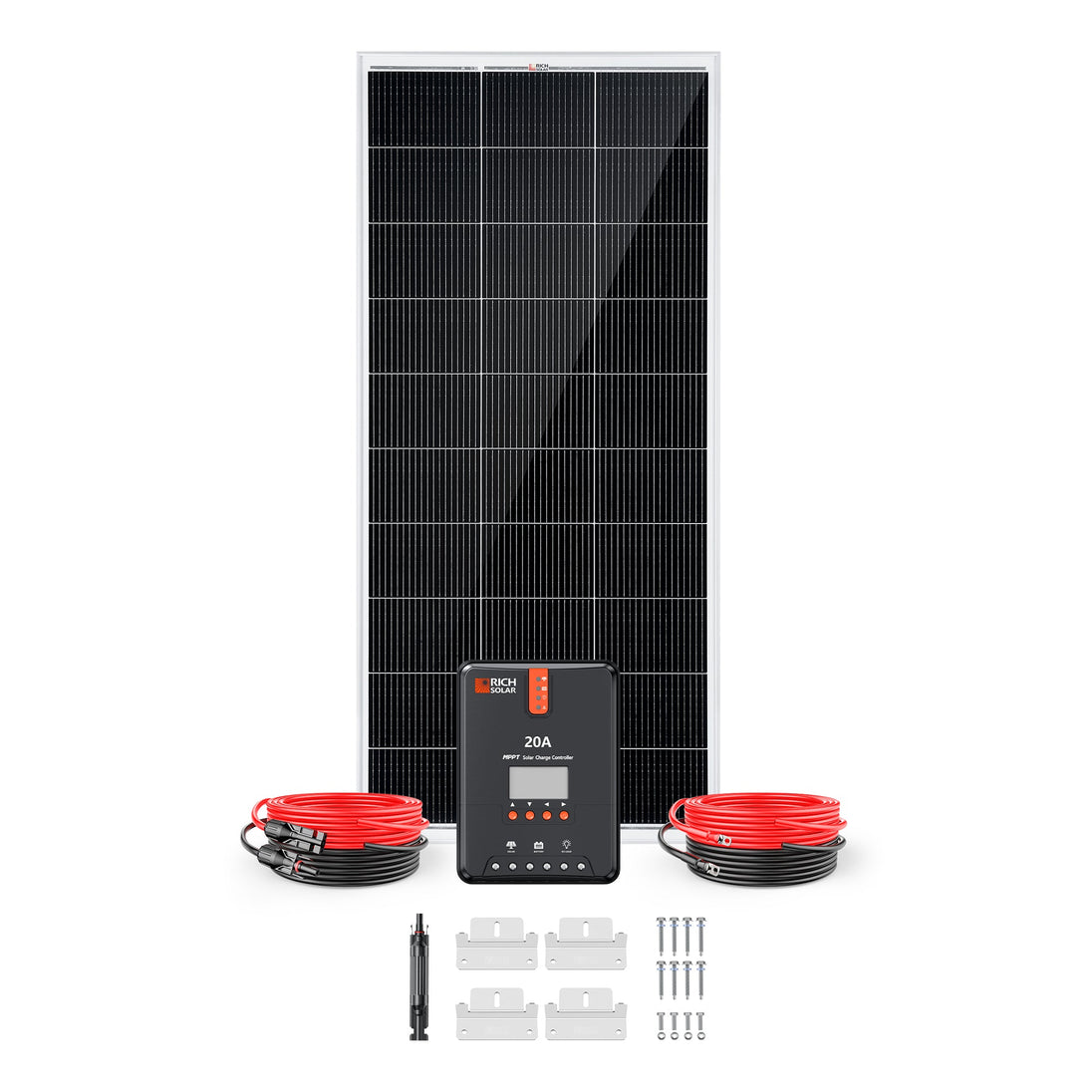 Rich Solar 200W Solar Panel Kit With Charge Controller