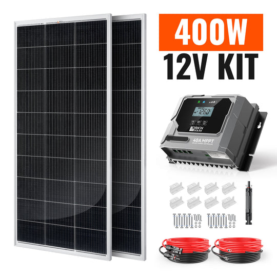 Rich Solar 400W Solar Panel Kit With Charger