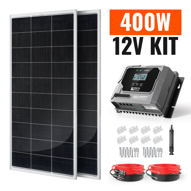 Rich Solar 400W Solar Panel Kit With Charger