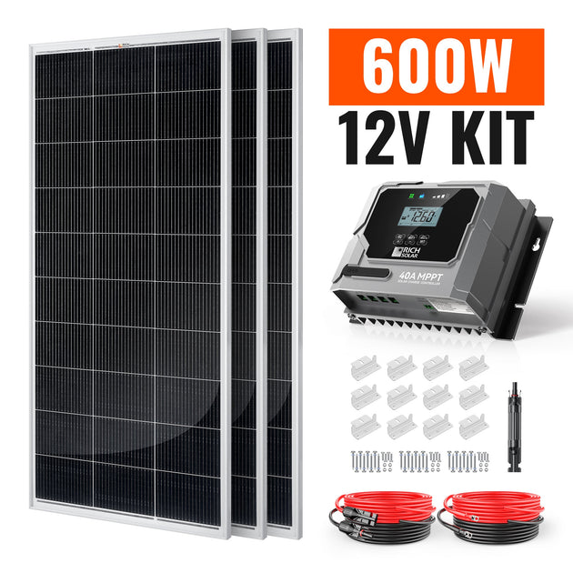 Rich Solar 600W Off Grid Solar Panel Kit