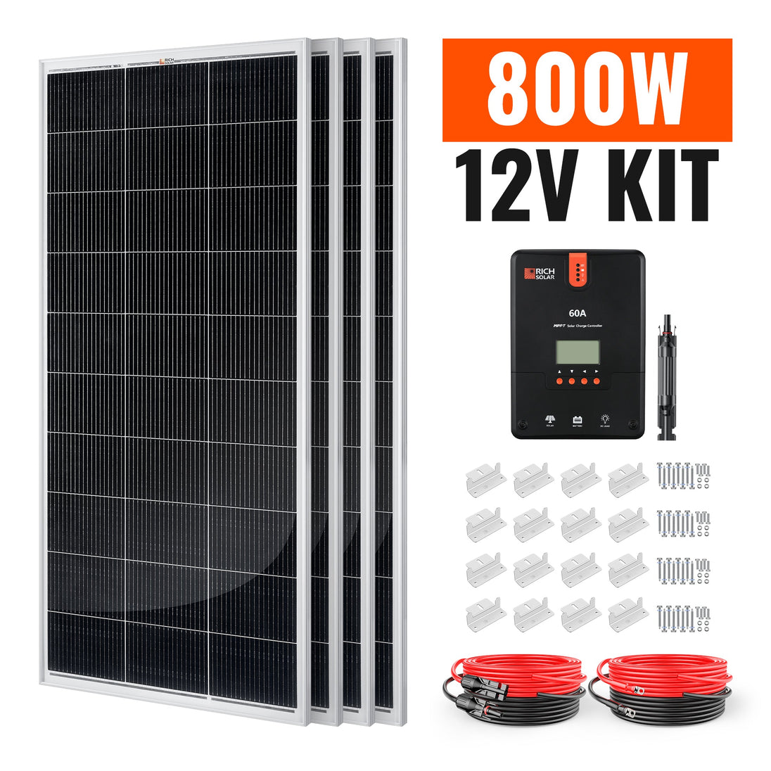 Rich Solar 800W Complete Solar Panel Kit