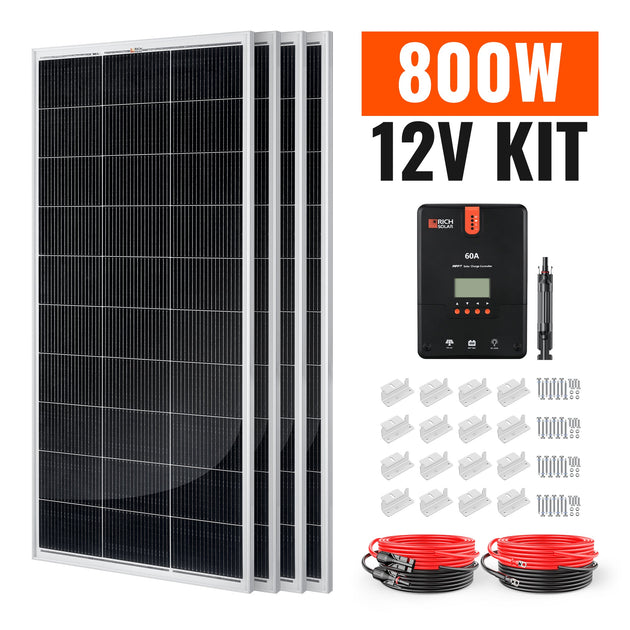 Rich Solar 800W Complete Solar Panel Kit