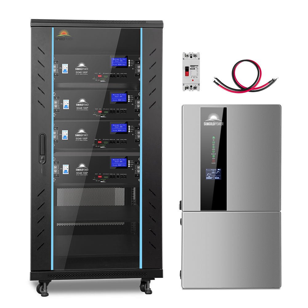 SunGoldPower 11.4KW Hybrid Solar Kit With 51.2KWH Battery