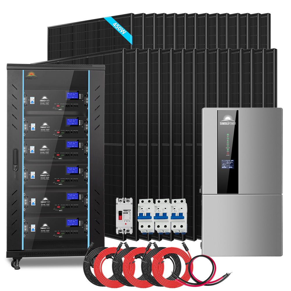 SunGoldPower 11.4kW Hybrid Solar Kit With 30kWh Battery