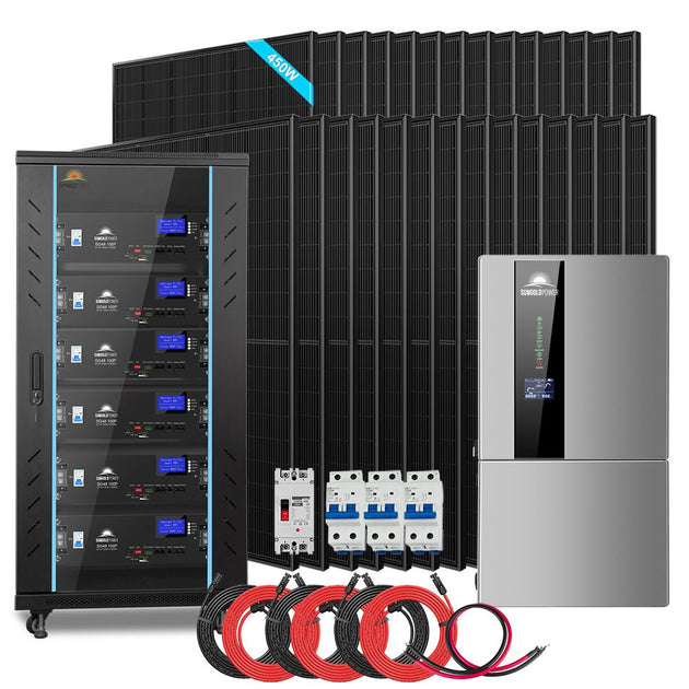 SunGoldPower 11.4kW Hybrid Solar Kit With 30kWh Battery