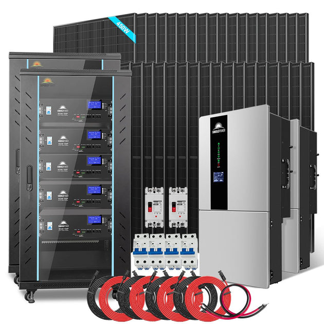 SunGoldPower 11.4kW Solar Kit With 51.2kWh Battery Backup