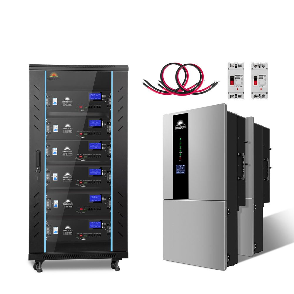SunGoldPower 15.2kW Hybrid Solar Kit With 30.72kWh Battery