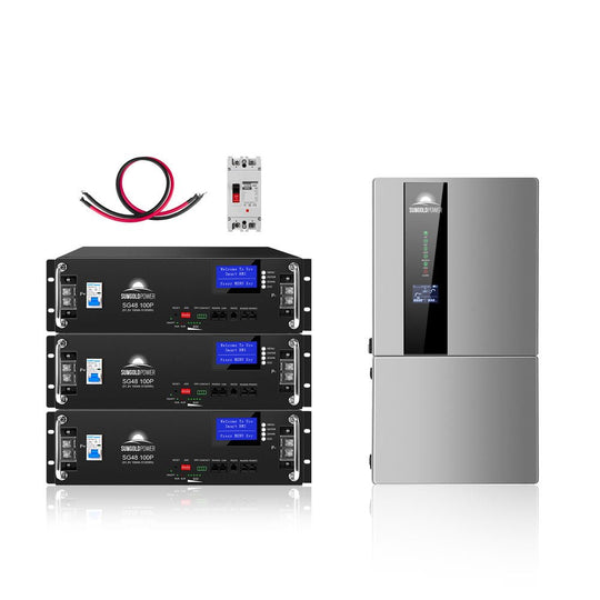 SunGoldPower 7.6kW Hybrid Solar Kit With 48V Lithium Battery