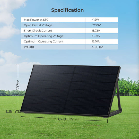 SunGoldPower 415W Bifacial Solar Panel High Efficiency UL Certified