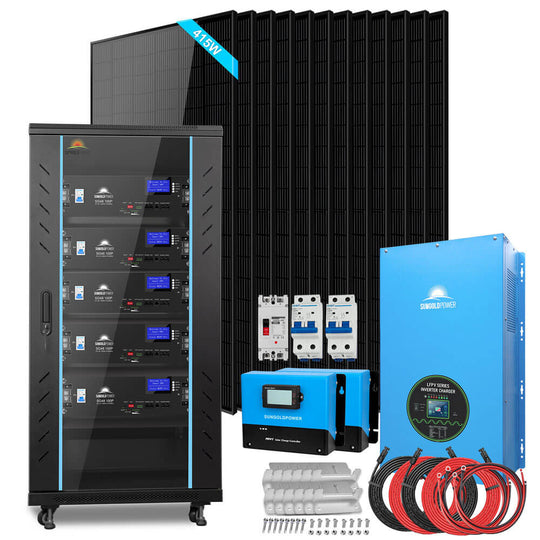 SunGoldPower 12kW Off Grid Solar Kit With 25.6kWh Lithium Battery