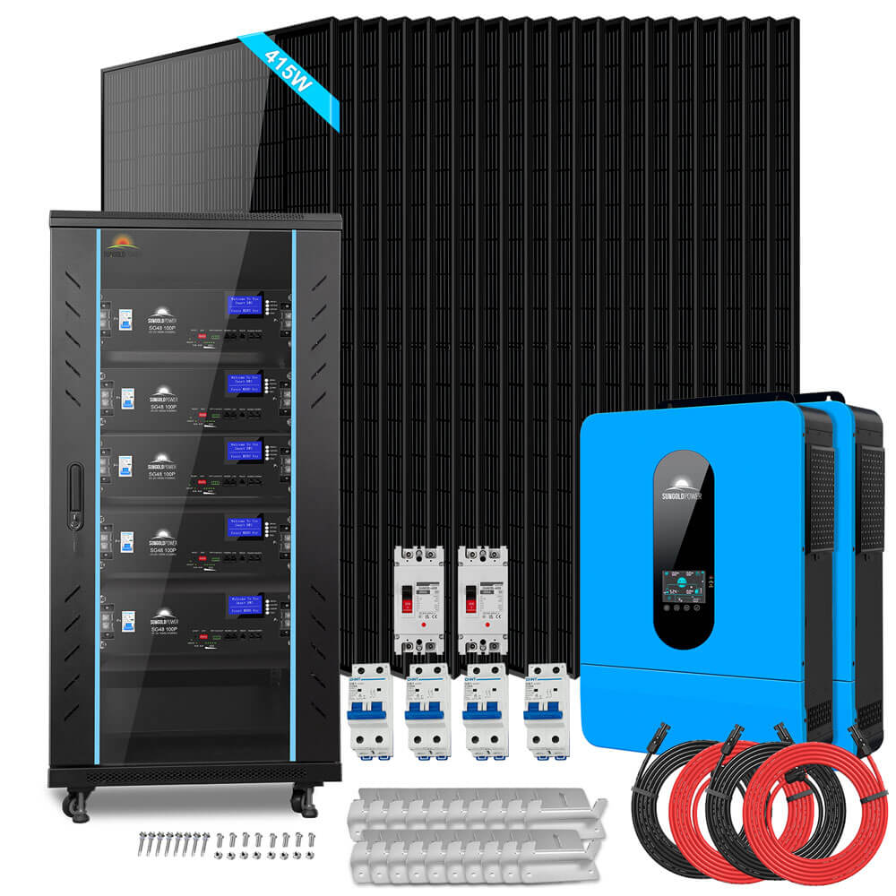 SunGoldPower 13kW Off Grid Solar Kit With 20kWh Lithium Battery