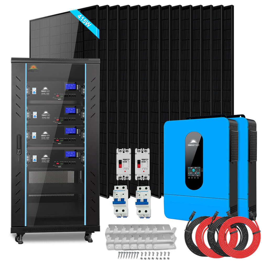 SunGoldPower 13kW Off Grid Solar Kit With 20kWh Lithium Battery