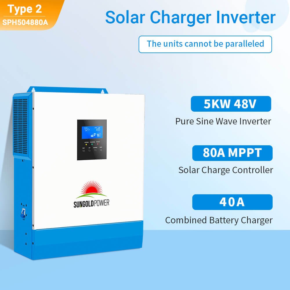 SunGoldPower 5000W 48V Solar Inverter Charger