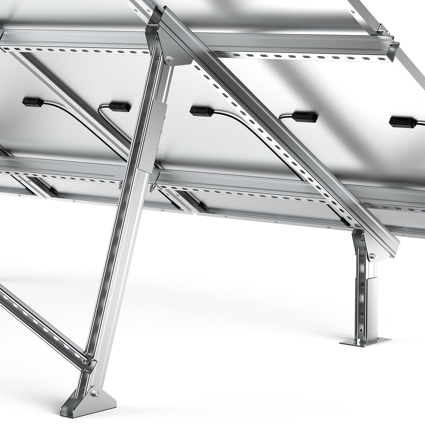 Rich Solar Adjustable Ground Mount For 1 4 Solar Panels