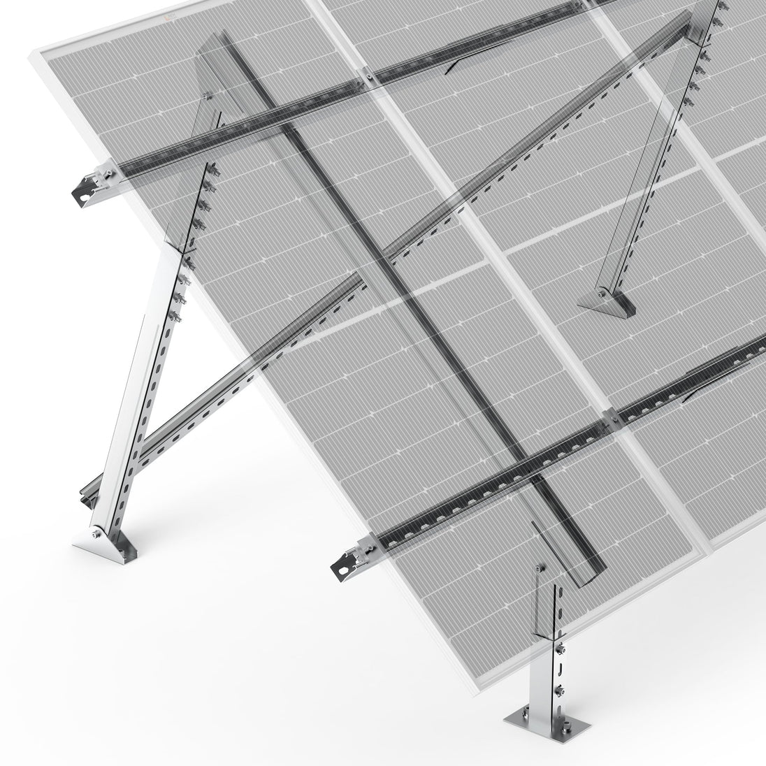 Rich Solar Adjustable Solar Ground Mount For 1 4 Panels