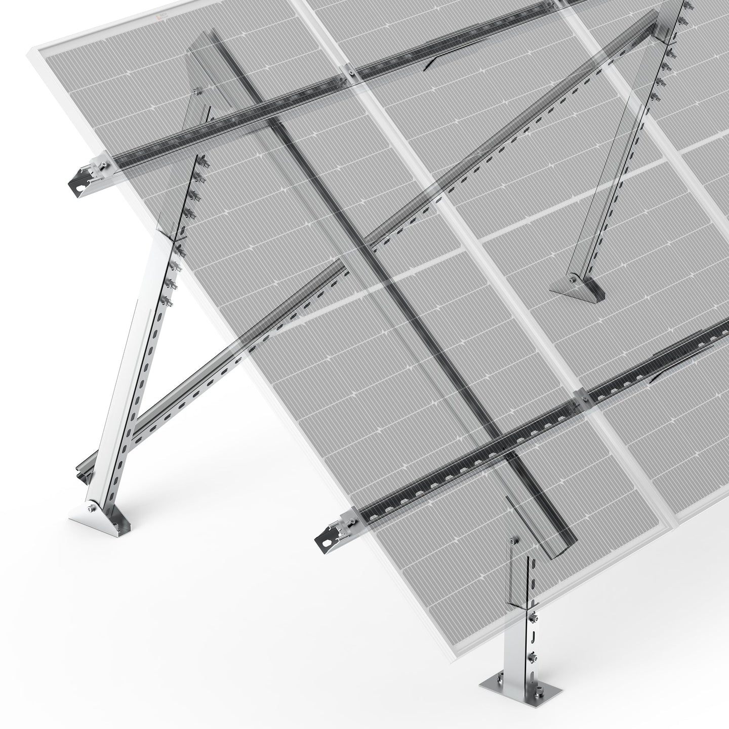 Rich Solar Adjustable Solar Ground Mount For 1 4 Panels