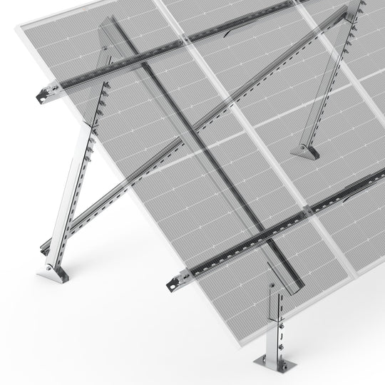 Rich Solar Adjustable Solar Ground Mount For 1 4 Panels