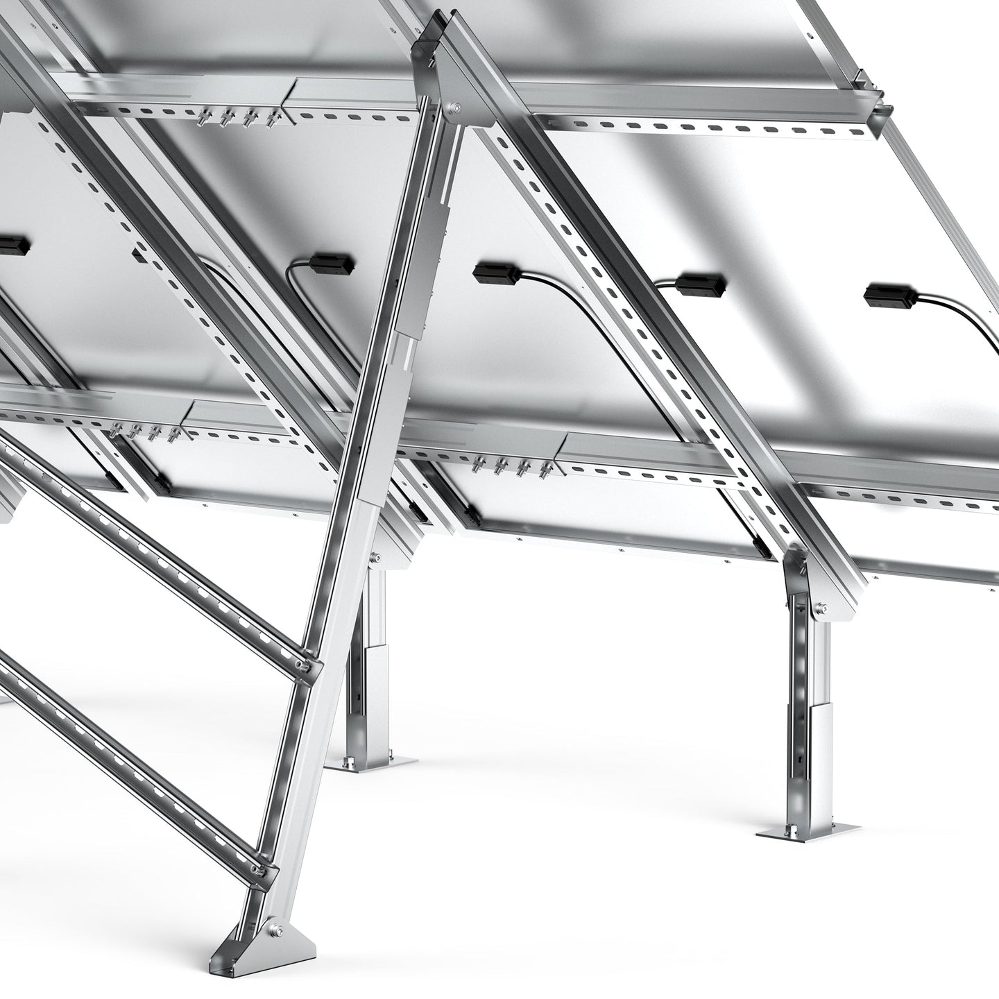 Rich Solar Adjustable 4 Panel Solar Ground Mount Easy Install