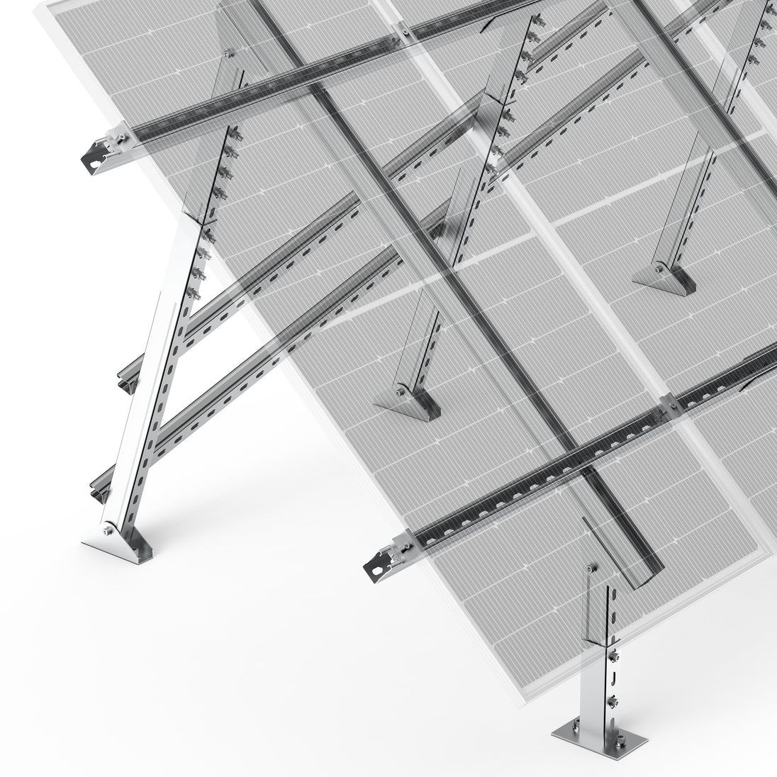 Rich Solar Adjustable 4 Panel Solar Ground Mount Easy Install