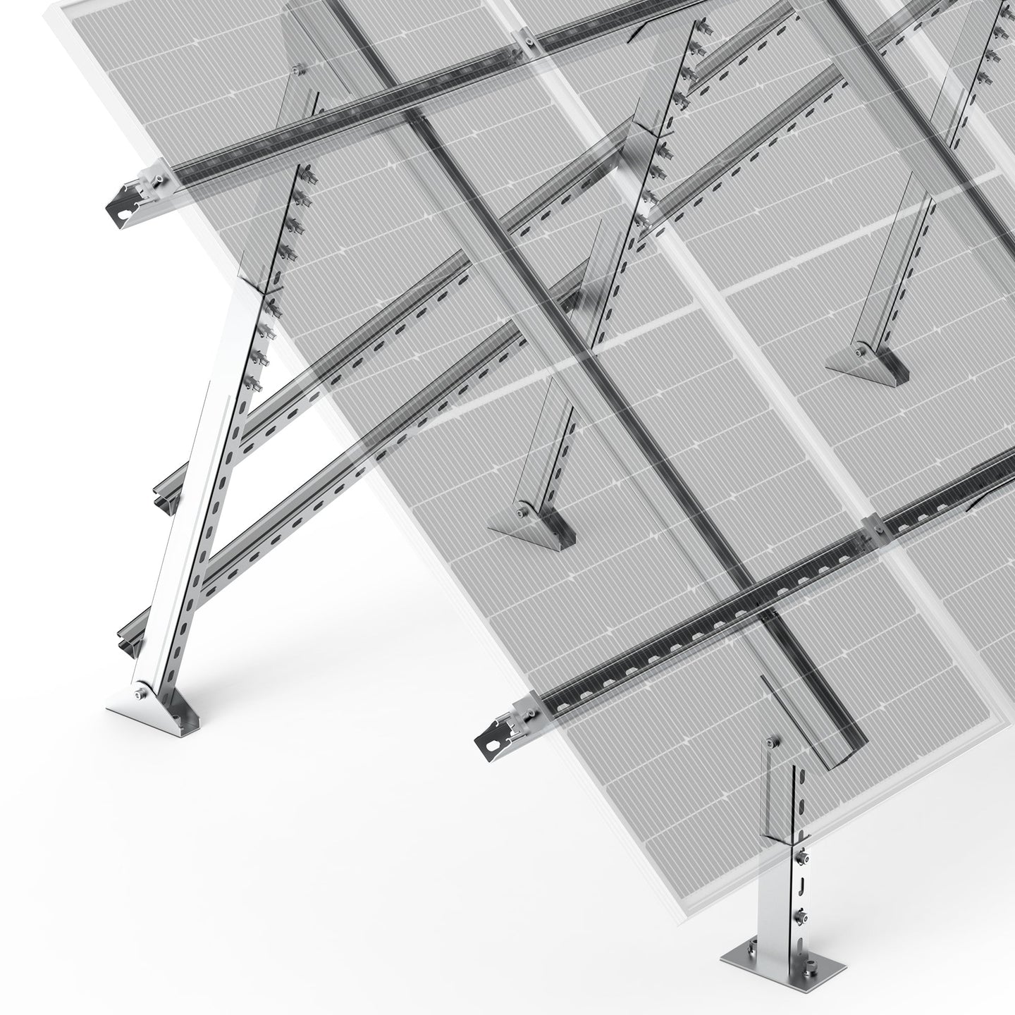 Rich Solar Adjustable 4 Panel Solar Ground Mount Easy Install