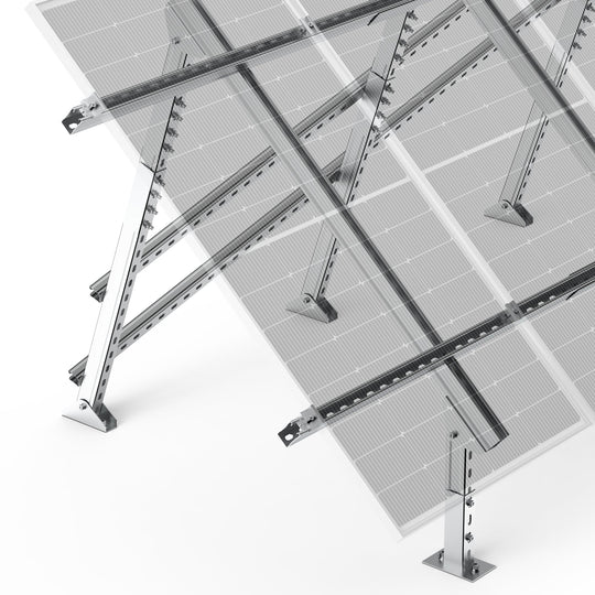 Rich Solar Adjustable 4 Panel Solar Ground Mount Easy Install