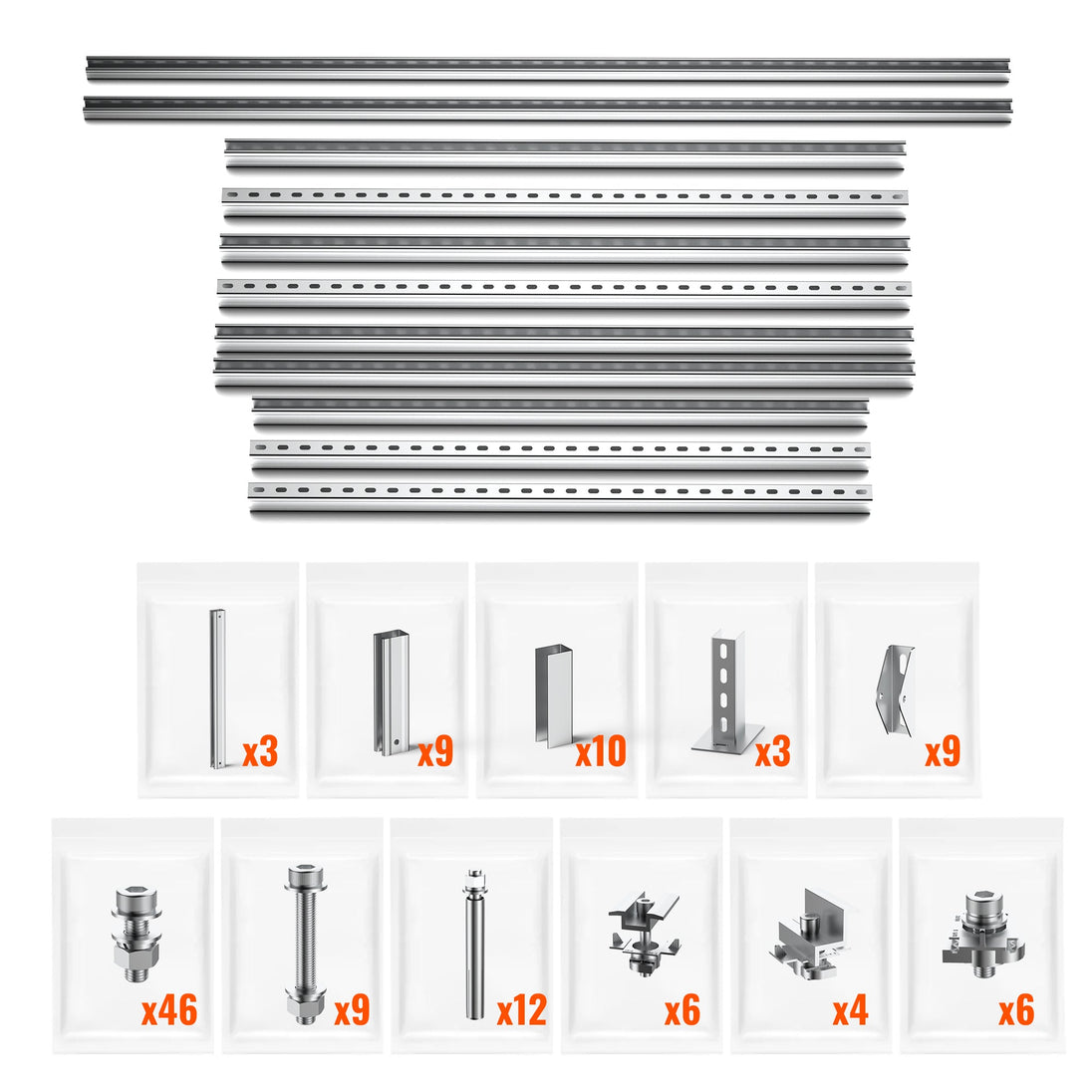 Rich Solar Adjustable 4 Panel Solar Ground Mount Easy Install