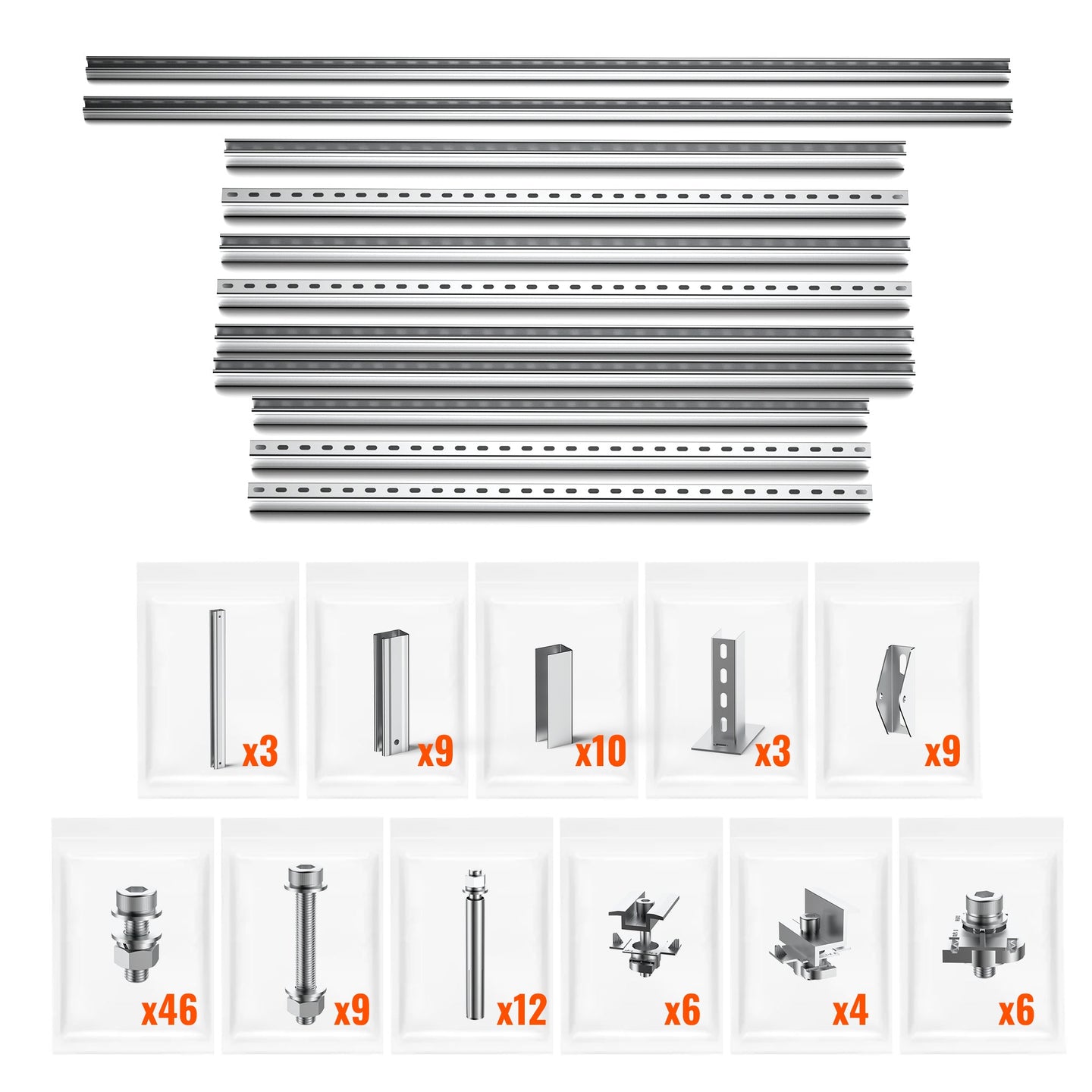 Rich Solar Adjustable 4 Panel Solar Ground Mount Easy Install