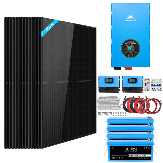 SunGoldPower 12kW Off Grid Solar Kit With 10kWh Battery